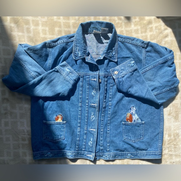 Vintage Disney Lady and The Tramp Denim Jacket - Picture 1 of 12